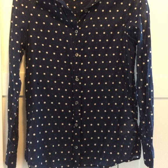 j crew button down blue size 2 - Picture 1 of 2